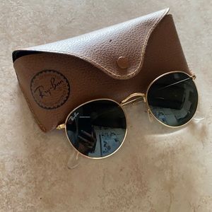 RayBan round metal sunglasses